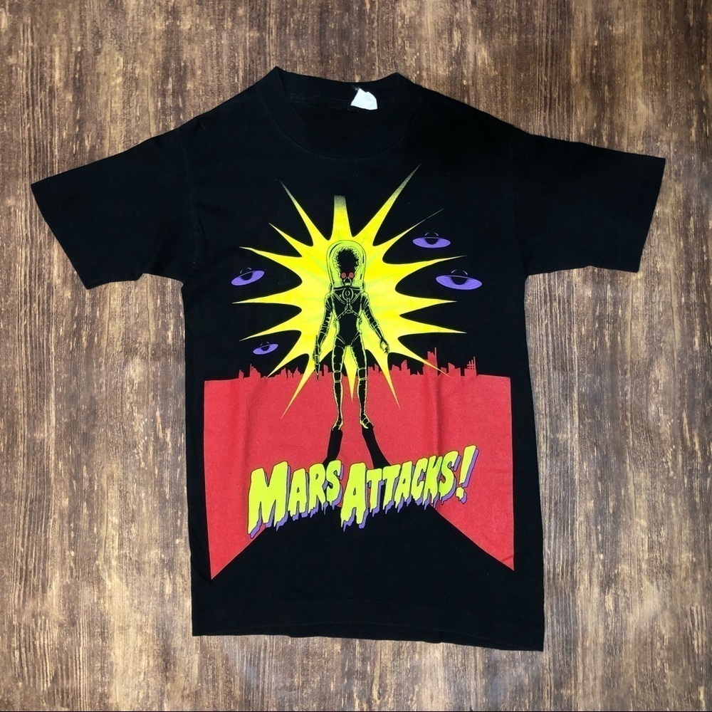 Vintage Mars Attacks! Movie Promo Tee - Picture 1 of 4